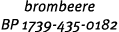 brombeere BP 1739 435 0182