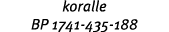 koralle BP 1741 435 188