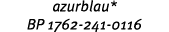 azurblau* BP 1762 241 0116