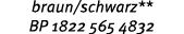braun/schwarz** BP 1822 565 4832