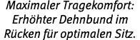 Maximaler Tragekomfort: Erh hter Dehnbund im R cken f r optimalen Sitz.