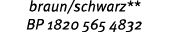 braun/schwarz** BP 1820 565 4832