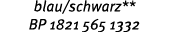 blau/schwarz** BP 1821 565 1332