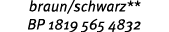 braun/schwarz** BP 1819 565 4832
