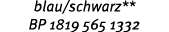 blau/schwarz** BP 1819 565 1332
