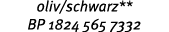 oliv/schwarz** BP 1824 565 7332