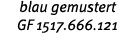blau gemustert GF 1517 666 121 
