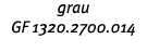 grau GF 1320 2700 014 