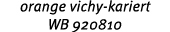 orange vichy kariert WB 920810