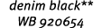 denim black** WB 920654