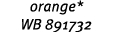 orange* WB 891732
