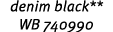 denim black** WB 740990