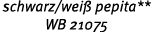 schwarz/wei pepita** WB 21075