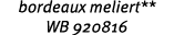 bordeaux meliert** WB 920816