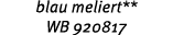blau meliert** WB 920817