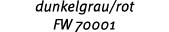 dunkelgrau/rot FW 70001