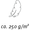 ca. 250 g/m2 