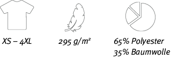 XS   4XL,65% Polyester 35% Baumwolle,295 g m2 