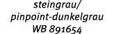 steingrau/ pinpoint dunkelgrau WB 891654