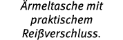  rmeltasche mit praktischem Rei verschluss 